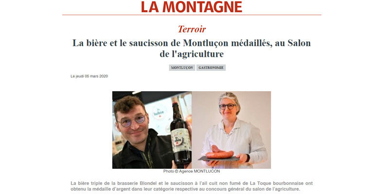 Article La Montagne 05 Mars 2020
